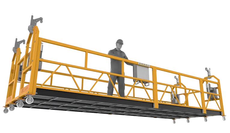 Elevator shaft swing stage