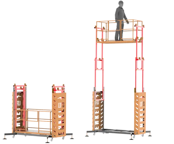 Electric mobile scaffold